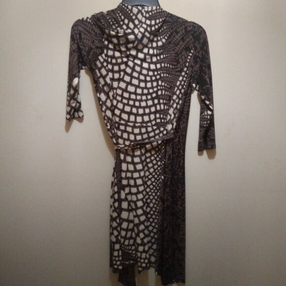 Etcetera geometric pattern wrap dress size 6 - Picture 4 of 4